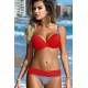 Womens Triangle Bikini Set Swimsuit Red Grid Printing Womens Triangle Bikini Set Swimsuit Red Grid Printing