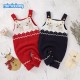 Baby Christmas Knitted Sleeveless Romper 82W303