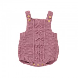 Mimixiong Baby Knitted Sleeveless Romper 82W825