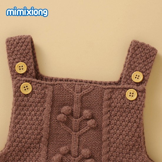 Mimixiong Baby Knitted Sleeveless Romper 82W825