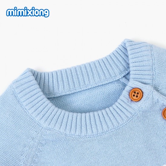 Mimixiong 100% Cotton Baby Knitted 2pc Clothing Sweater Pants Set 82W535