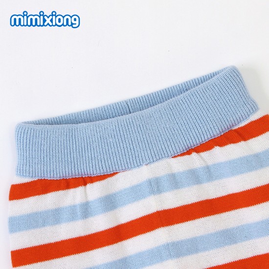 Mimixiong 100% Cotton Baby Knitted 2pc Clothing Sweater Pants Set 82W535