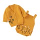Mimixiong Baby Knitted Romper Coat 2pc Clothing Set 82W639-641