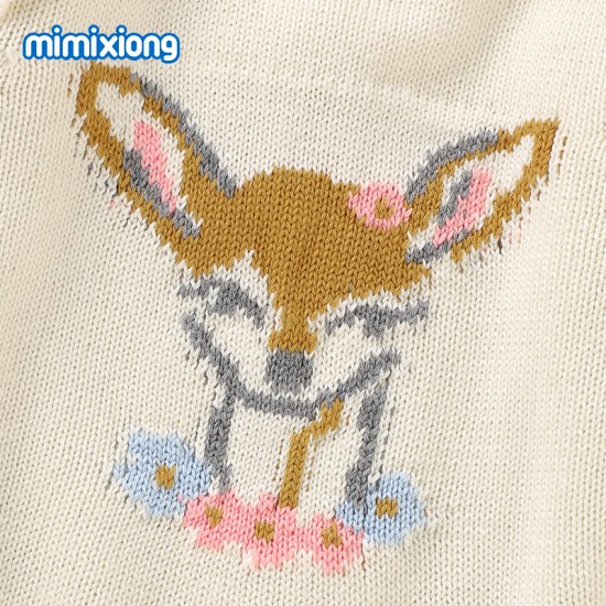 Mimixiong 100% Cotton Baby Knitted Girl Dress 82W860