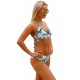 Tropical Print Cross Top Bikini Tropical Print Cross Top Bikini