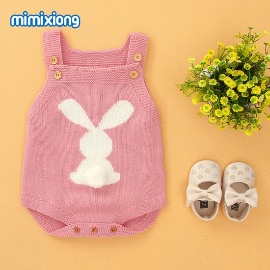 Mimixiong Baby Knitted Sleeveless Romper 82W280