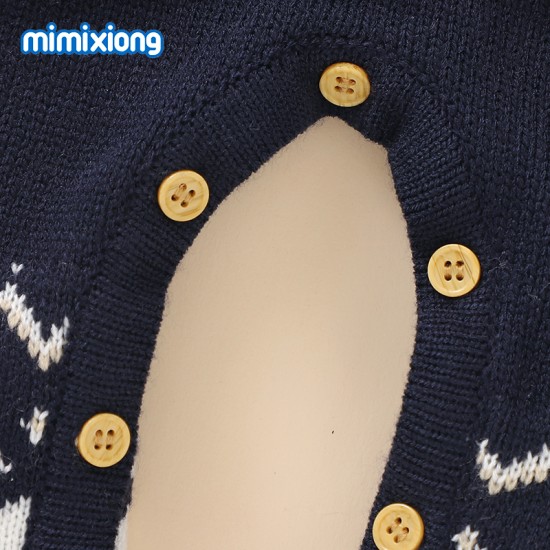Mimixiong Baby Knitted Christmas Romper 82W301