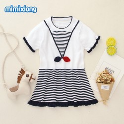Mimixiong 100% Cotton Baby Knitted Girl Dress 82W380