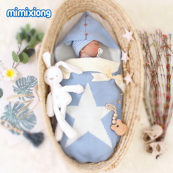 Mimixiong Baby Knitted Sleeping Bag 82W430