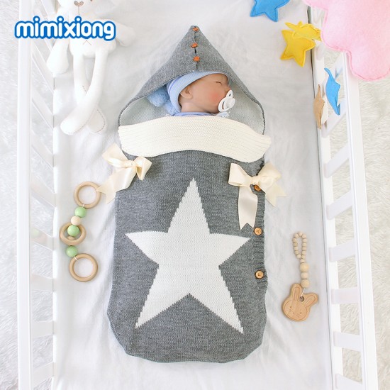 Mimixiong Baby Knitted Sleeping Bag 82W430