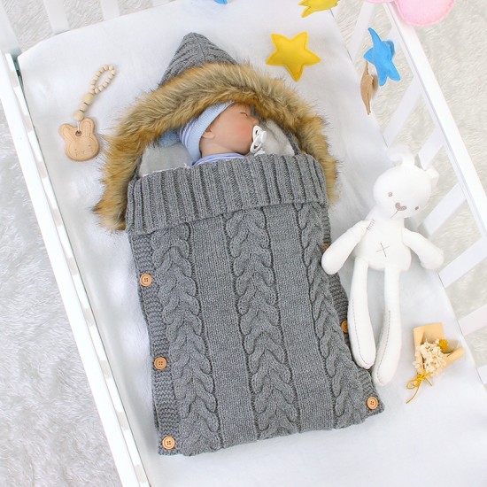 Mimixiong Baby Knitted Sleeping Bag 82W478