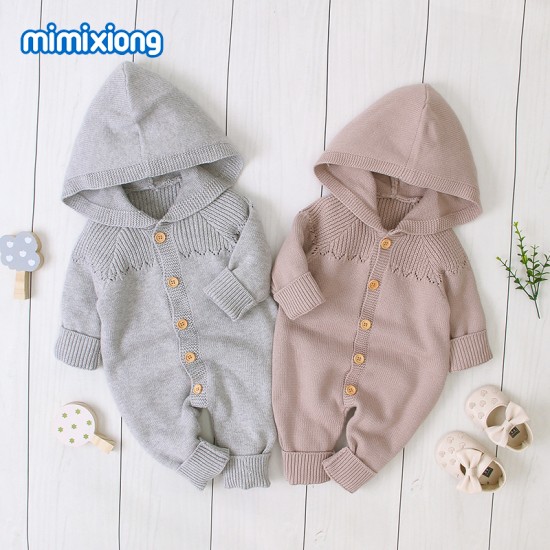 Mimixiong 100% Cotton Baby Knitted Romper 82W499