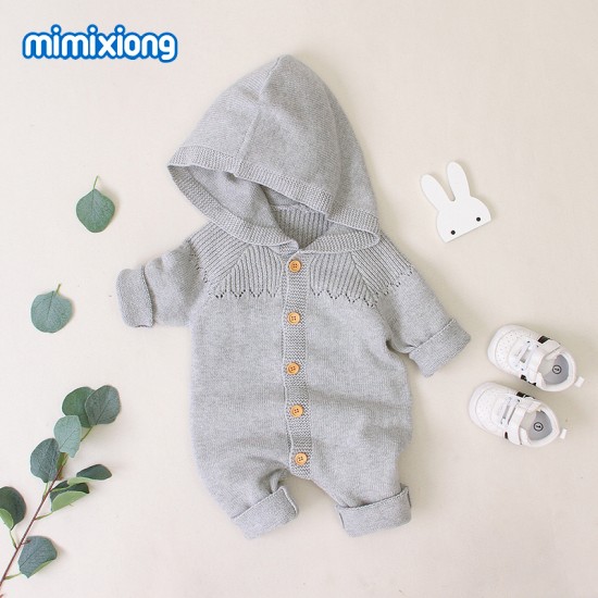 Mimixiong 100% Cotton Baby Knitted Romper 82W499