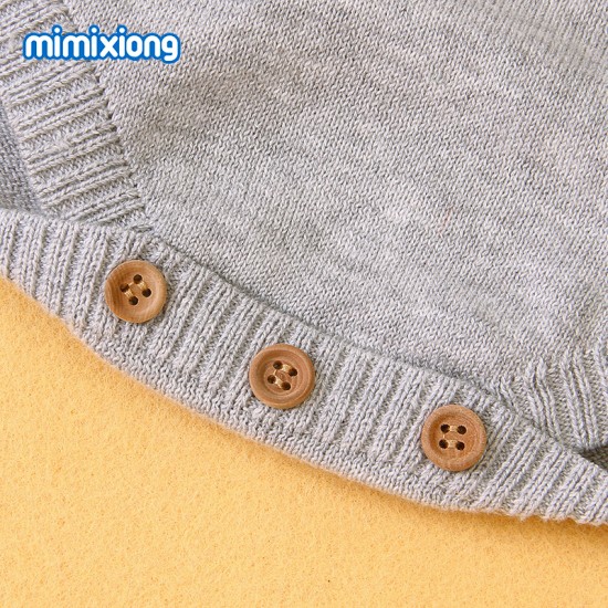 100% Cotton Baby Knitted Short Sleeve Romper 82W501