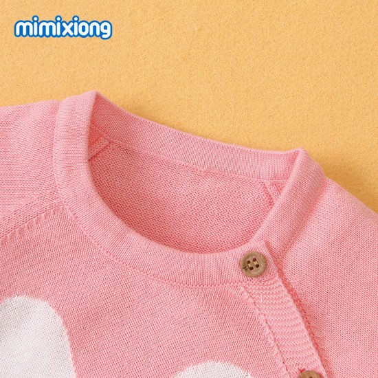 Mimixiong Baby Knitetd Short Sleeve Romper 82W502