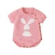 Mimixiong Baby Knitetd Short Sleeve Romper 82W502
