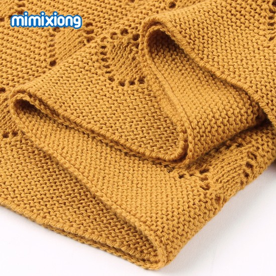 Mimixiong 100% Cotton Baby Knitted Blankets 82W515