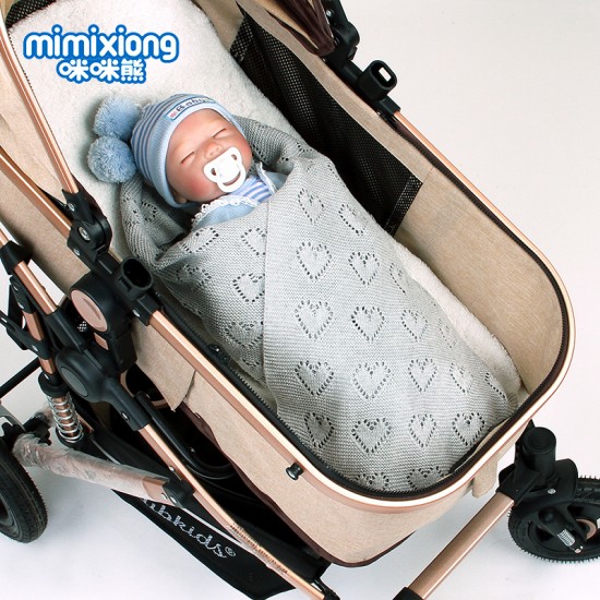 Mimixiong 100% Cotton Baby Knitted Blankets 82W515