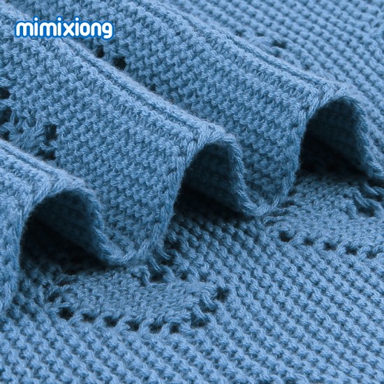 Mimixiong 100% Cotton Baby Knitted Blankets 82W515