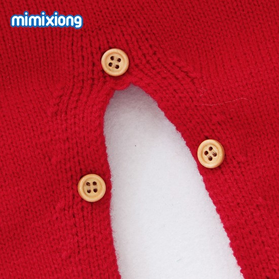 Mimixiong Baby Knitted Christmas Romper 82W554