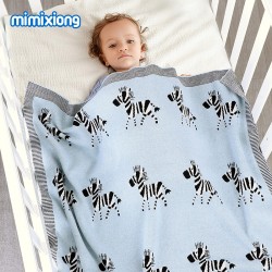 Mimixiong 100% Cotton Baby Knitted Blankets 82W628