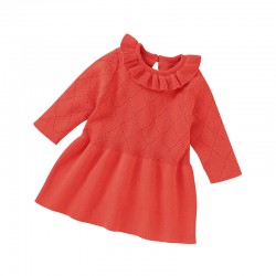 Mimixiong 100% Cotton Baby Knitted Girl Dress 82W645
