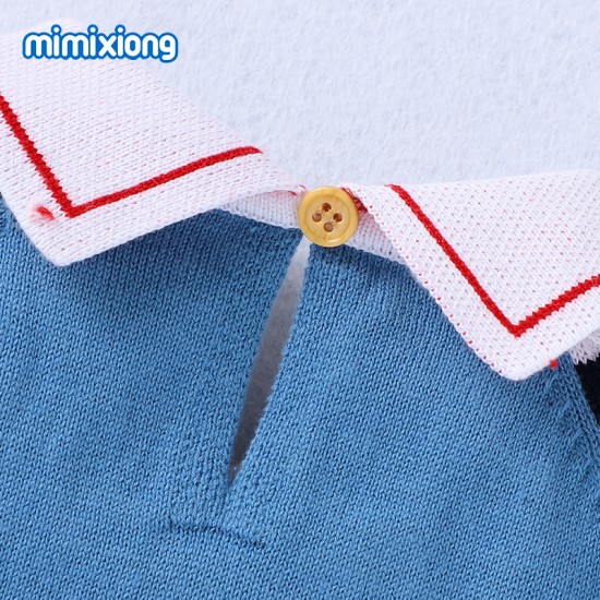 100% Cotton Baby Knitted Short Sleeve Romper 82W711