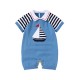 100% Cotton Baby Knitted Short Sleeve Romper 82W711