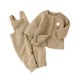 Mimixiong Baby Knitted Romper Coat 2pc Clothing Set 82W716-717