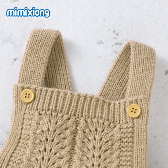 Mimixiong Baby Knitted Romper Coat 2pc Clothing Set 82W716-717