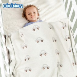 Mimixiong 100% Cotton Baby Knitted Blankets 82W725