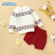 Mimixiong Baby Knitted Sweater Shorts 2pc Clothing Set 82W741