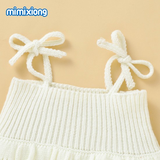 Baby Knitted Sleeveless Romper 82W747