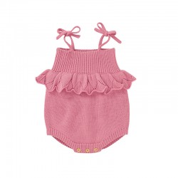 Baby Knitted Sleeveless Romper 82W747