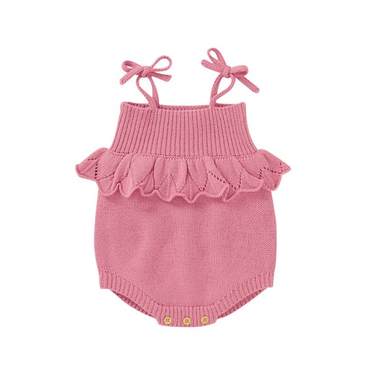 Baby Knitted Sleeveless Romper 82W747