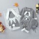 Mimixiong 100% Cotton Baby Knitted Romper Blanket Hat 3pcs Clothing Set 82W802-806