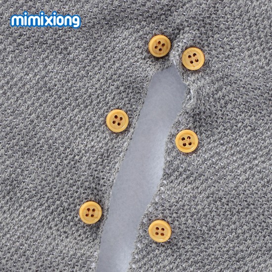 100% Cotton Mimixiong Baby Knitted 2pc Clothing Set 82W806