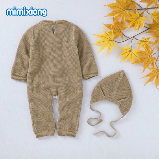 100% Cotton Mimixiong Baby Knitted 2pc Clothing Set 82W806