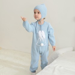 100% Cotton Mimixiong Baby Knitted 2pc Clothing Set 82W806