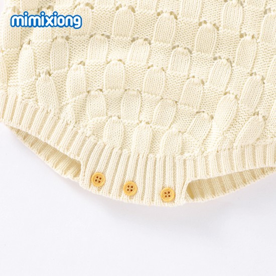 100% Cotton Baby Knitted Sleeveless Romper 82W816