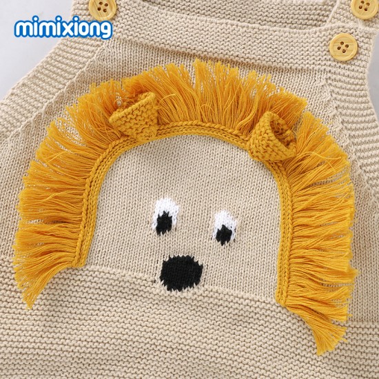 100% Cotton Baby Knitted Sleeveless Romper 82W818