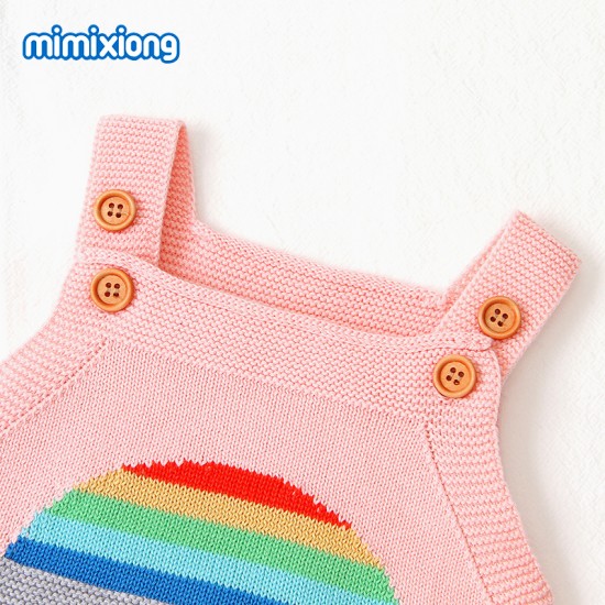 100% Cotton Baby Knitted Sleeveless Romper 82W403