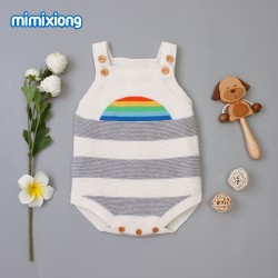 100% Cotton Baby Knitted Sleeveless Romper 82W403