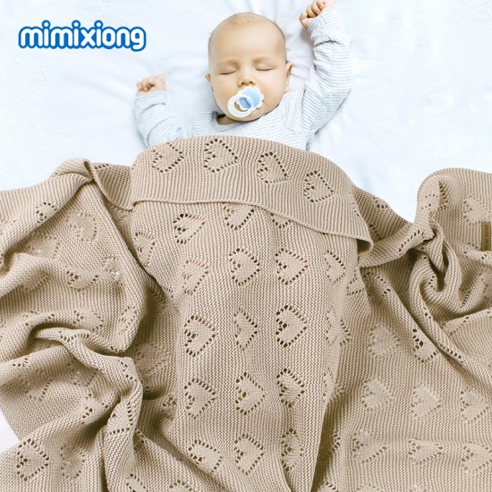 Mimixiong 100% Cotton Baby Knitted Blankets 82W515
