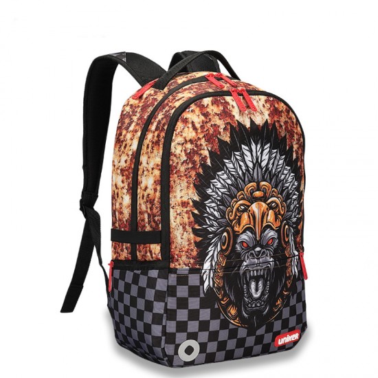 Raging flames lion the backstreet style backpack Raging flames lion the backstreet style backpack