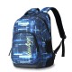 Denim look the classic backpack style Denim look the classic backpack style