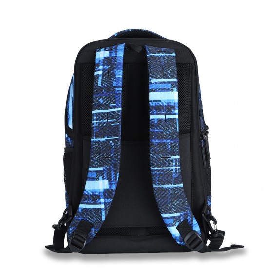 Denim look the classic backpack style Denim look the classic backpack style