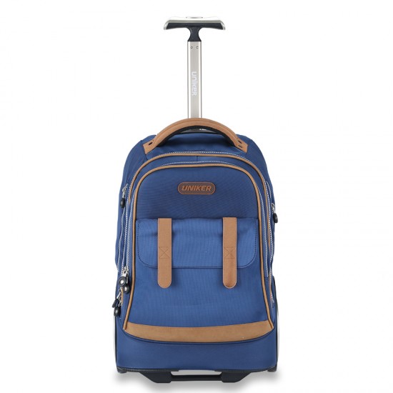 Classic blue big wheel trolley bag Classic blue big wheel trolley bag